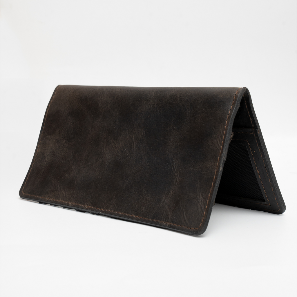 Executive Men's Long  Wallet Dark Brown