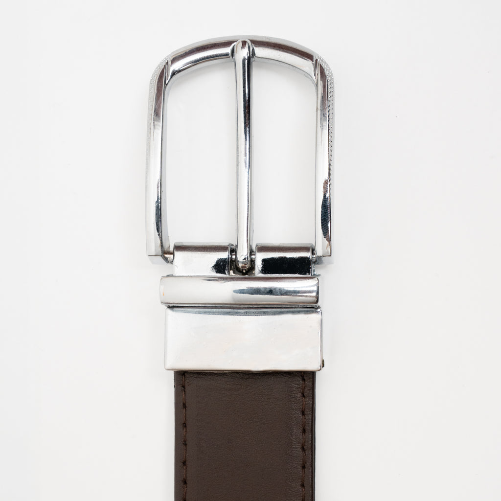 Reversible Leather Belt - Black and Brown