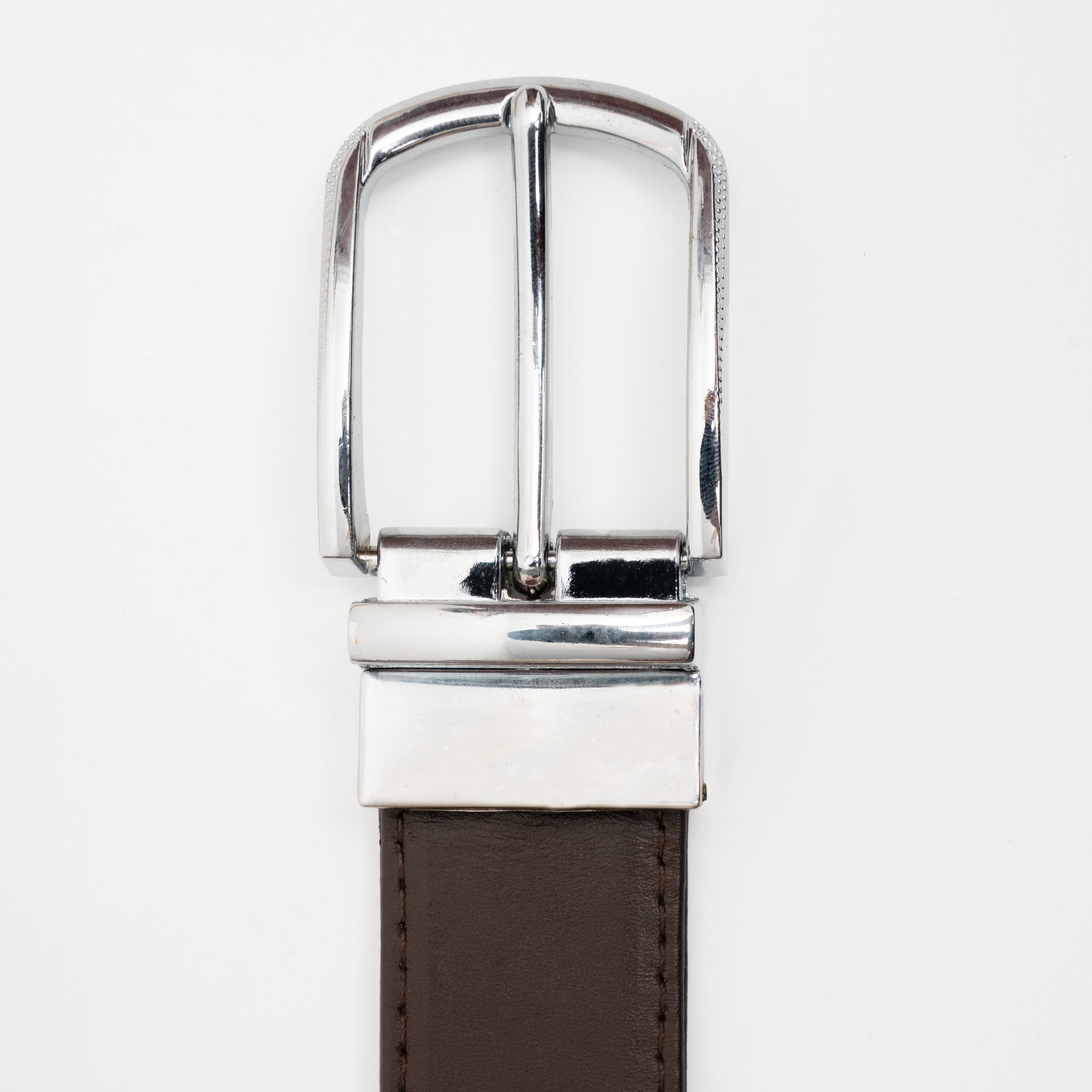 Reversible Leather Belt - Black and Brown