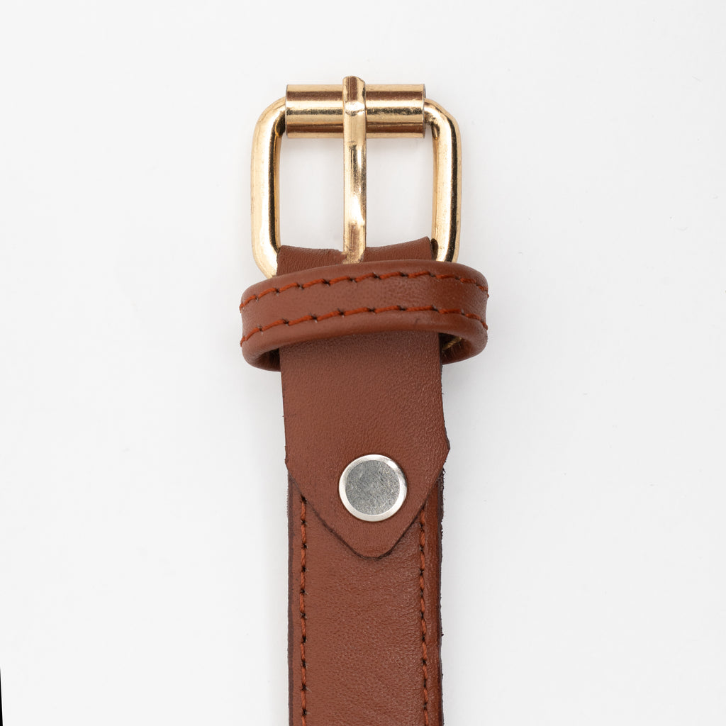 Chic Leather ladies Belt Brown