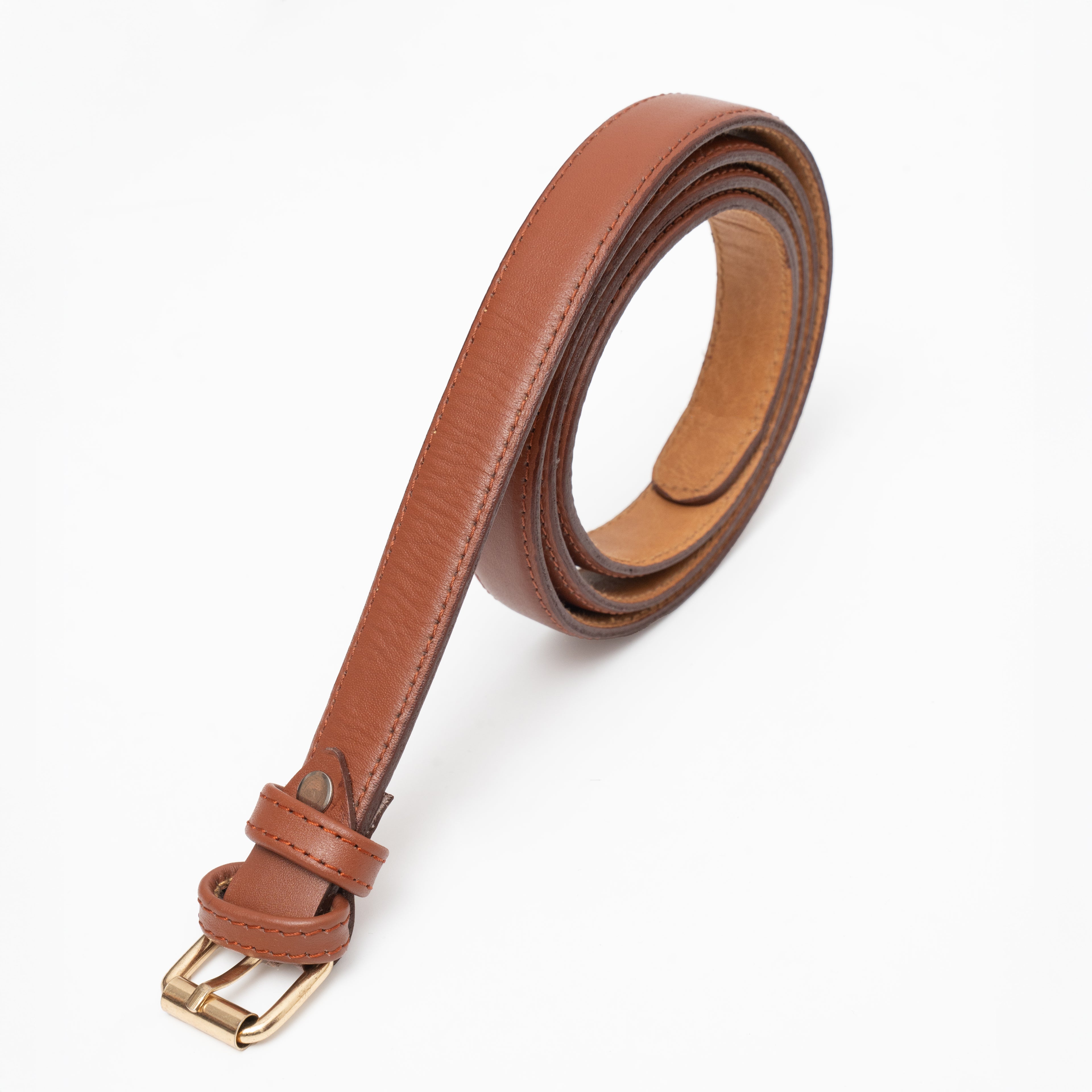 Chic Leather ladies Belt Brown