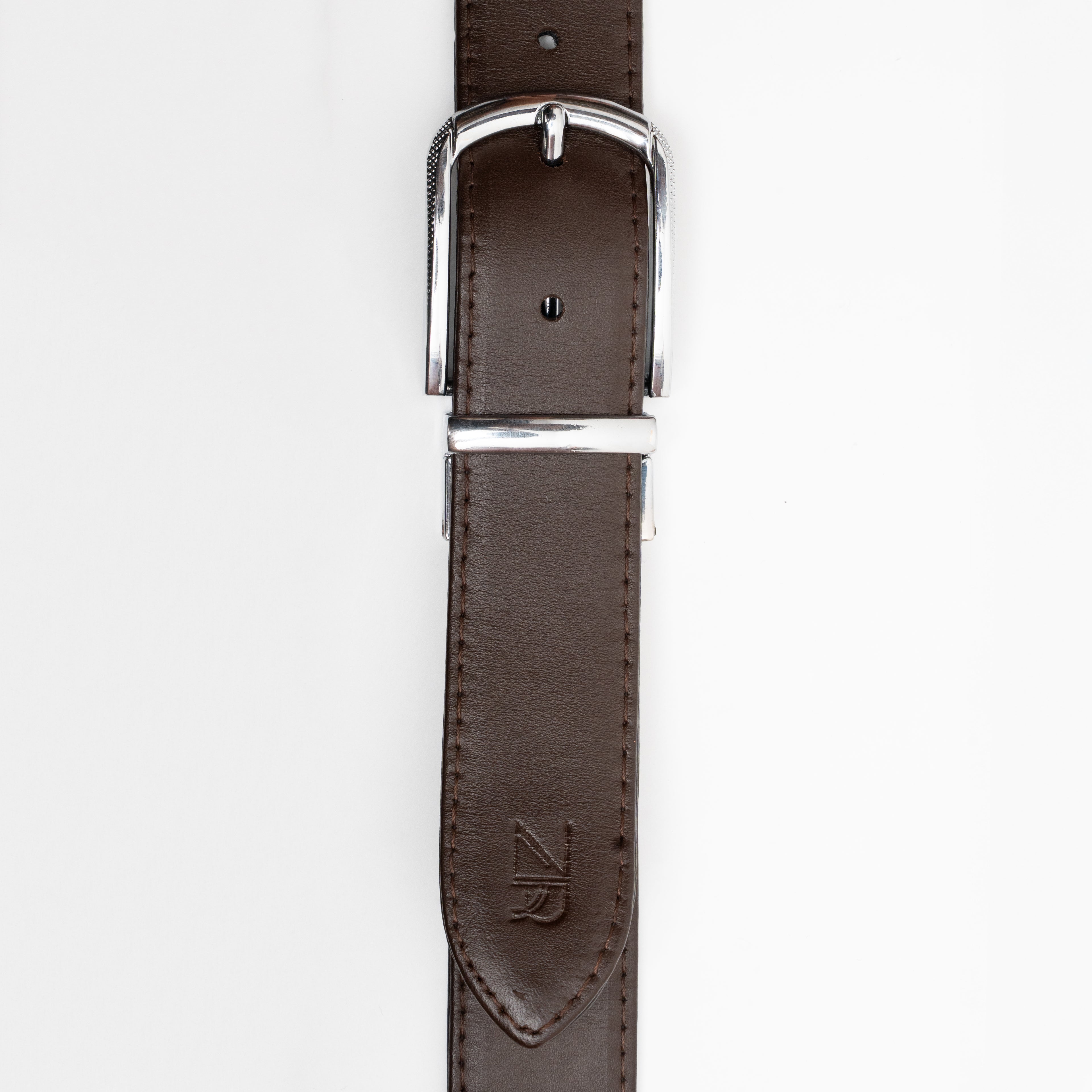 Reversible Leather Belt - Black and Brown