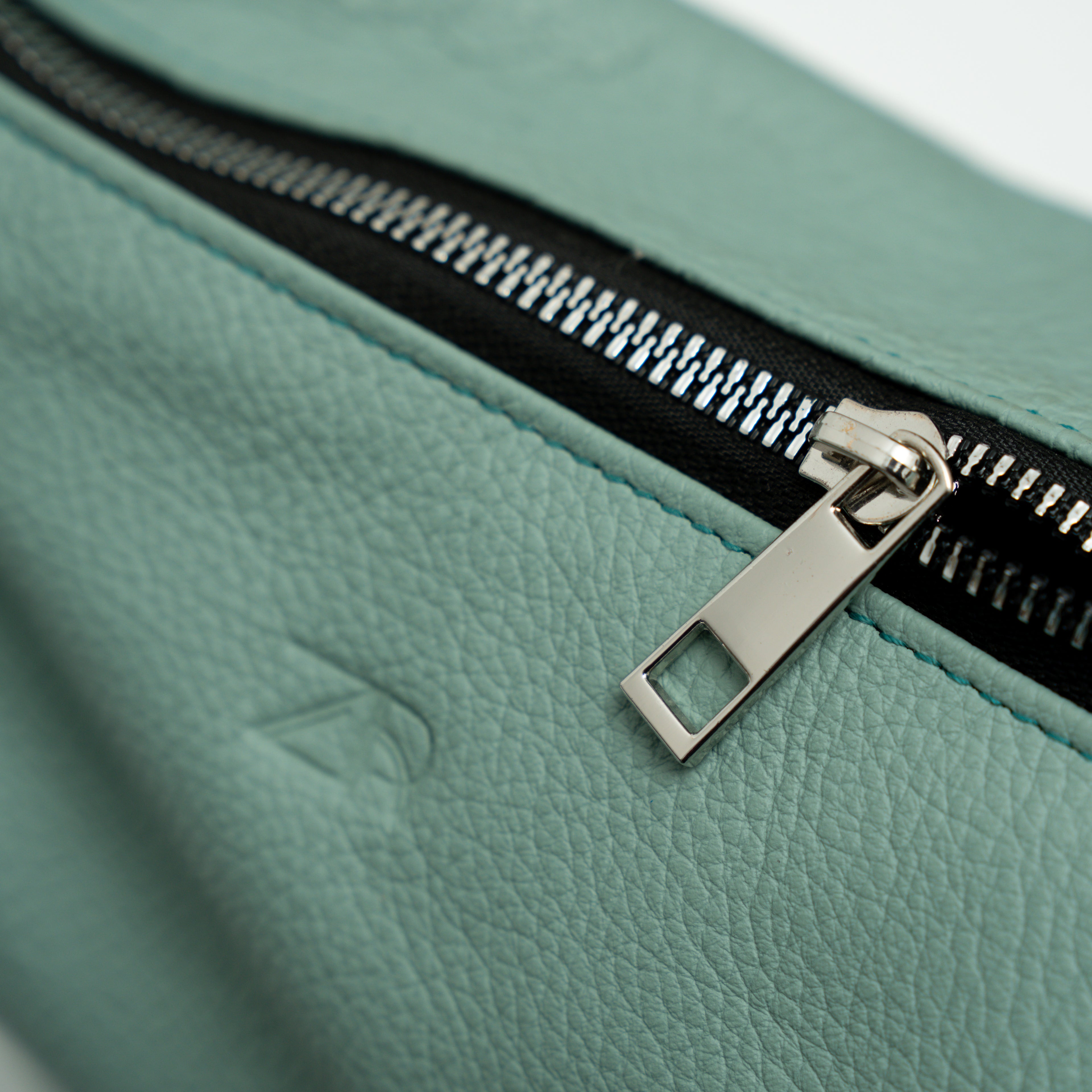 Leather Hobo Shoulder Bag Green