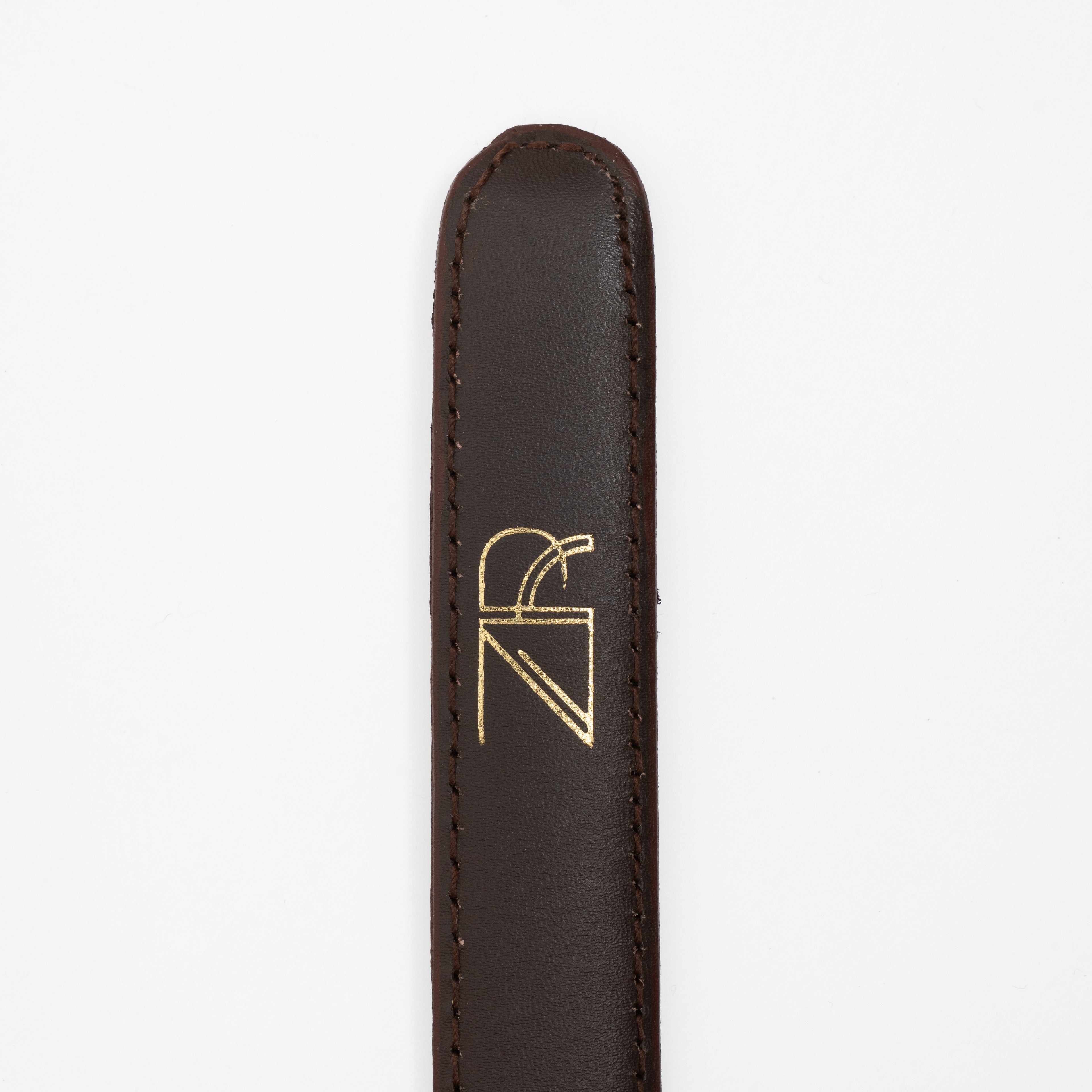 Chic Leather ladies Belt Dark Brown