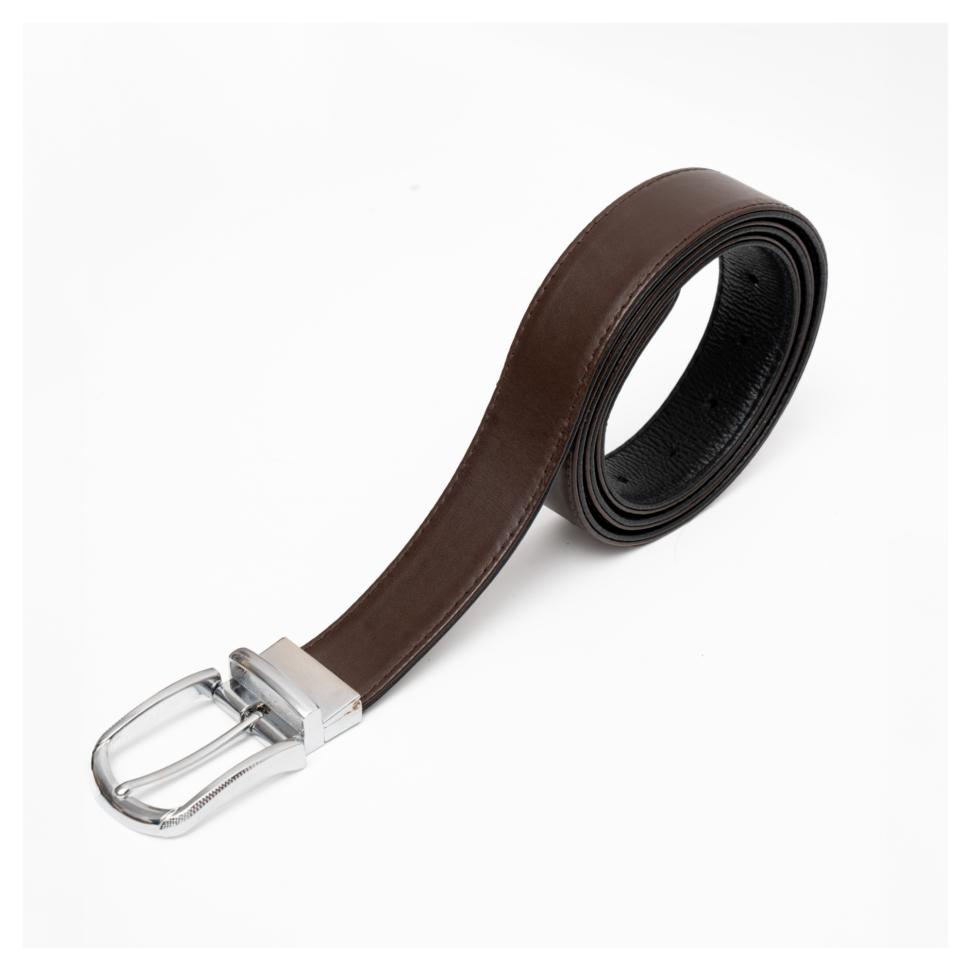 Reversible Leather Belt - Black and Brown