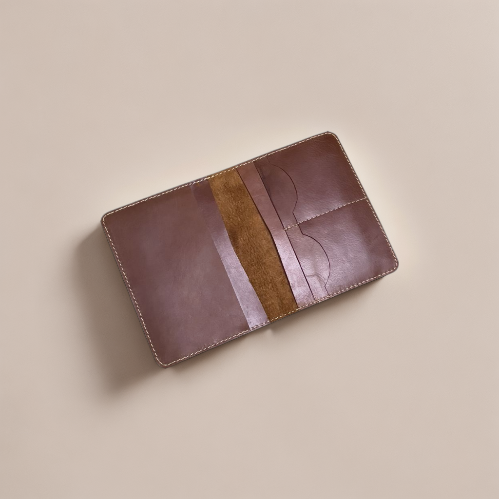 Rustic Leather Passport Cover/Holder