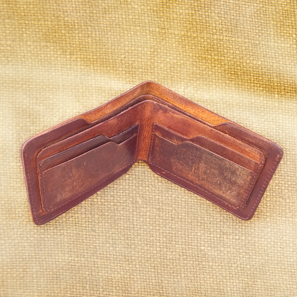 Cocoa-Crazy Horse Leather Wallet